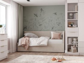 Диван-кровать Бенто (крем) в Сузуне - suzun.mebel-nsk.ru | фото