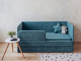 Диван-кровать Happy (бирюзовый) в Сузуне - suzun.mebel-nsk.ru | фото