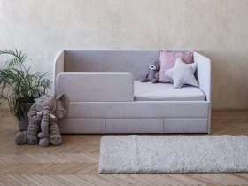 Диван-кровать Happy (светло-серый) в Сузуне - suzun.mebel-nsk.ru | фото