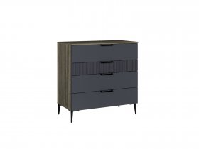 Комод 900 4ящ. Км052.0.001 Борнео (джара темная/хангва) в Сузуне - suzun.mebel-nsk.ru | фото