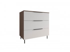 Комод 900 Роза (орех франклин карамельный/бежевый скин) в Сузуне - suzun.mebel-nsk.ru | фото