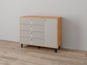 Комод «Катрин-13» (дуб крафт золотой/сантьяго софт) в Сузуне - suzun.mebel-nsk.ru | фото