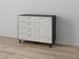 Комод «Катрин-13» (графит/мальта) в Сузуне - suzun.mebel-nsk.ru | фото