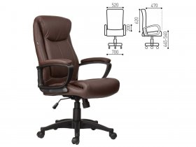 Кресло офисное BRABIX Enter EX-511, коричневое в Сузуне - suzun.mebel-nsk.ru | фото