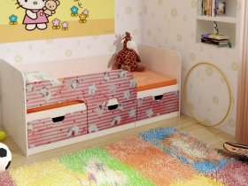 Кровать детская с ящиками 1,86 Минима Hello Kitty в Сузуне - suzun.mebel-nsk.ru | фото