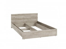 Кровать двухспальная КР-160 Ронда (дуб крафт серый) в Сузуне - suzun.mebel-nsk.ru | фото