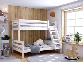 Кровать двухъярусная Адель (белый) в Сузуне - suzun.mebel-nsk.ru | фото