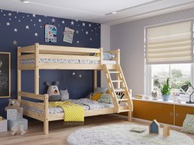Кровать двухъярусная Адель (прозрачный лак) в Сузуне - suzun.mebel-nsk.ru | фото