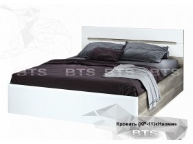Кровать двуспальная 1,6 м  Наоми КР-11 в Сузуне - suzun.mebel-nsk.ru | фото