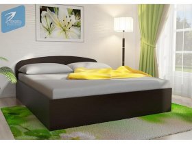 Кровать двуспальная 1,6м с подъем. мех. (венге) в Сузуне - suzun.mebel-nsk.ru | фото