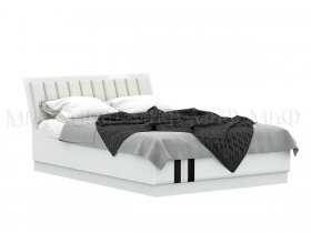 Кровать двуспальная с подъем.мех. 1,6м Магнолия в Сузуне - suzun.mebel-nsk.ru | фото