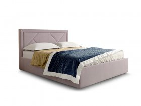Кровать мягкая 1,6 Сиеста стандарт, вар.1 в Сузуне - suzun.mebel-nsk.ru | фото