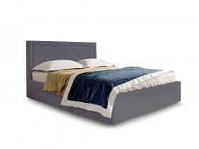 Кровать мягкая 1,6 Сиеста стандарт, вар.3 в Сузуне - suzun.mebel-nsk.ru | фото
