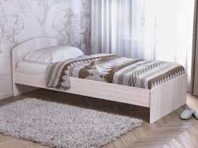 Кровать односпальная 80 с низкой спинкой (ясень шимо светлый) в Сузуне - suzun.mebel-nsk.ru | фото
