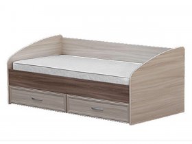 Кровать односпальная с ящиками 0,9 м-1 в Сузуне - suzun.mebel-nsk.ru | фото