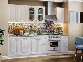 Кухонный гарнитур Лиза-2 (белый) в Сузуне - suzun.mebel-nsk.ru | фото