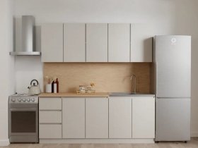 Кухонный гарнитур Мори 2,0 м (сатин) в Сузуне - suzun.mebel-nsk.ru | фото