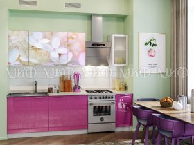 Кухонный гарнитур Вишневый цвет в Сузуне - suzun.mebel-nsk.ru | фото