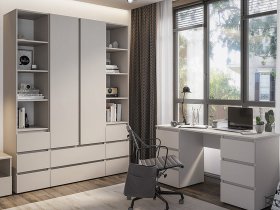 Модульная детская Люмо (кашемир) в Сузуне - suzun.mebel-nsk.ru | фото