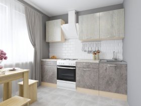 Модульная кухня Йота (пикард/цемент) в Сузуне - suzun.mebel-nsk.ru | фото