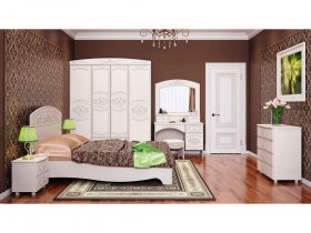 Модульная спальня Каролина в Сузуне - suzun.mebel-nsk.ru | фото