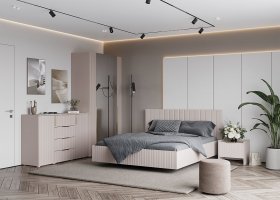 Модульная спальня «Тефия» (тефия/софт сантьяго) в Сузуне - suzun.mebel-nsk.ru | фото
