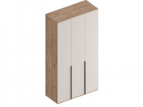 Шкаф 3-ств Сицилия (дуб альпийский/тефия) в Сузуне - suzun.mebel-nsk.ru | фото