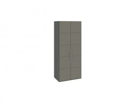 Шкаф для одежды с 2 дверями Наоми (джут/фон серый) СМ-208.07.03 в Сузуне - suzun.mebel-nsk.ru | фото