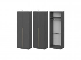 Шкаф ШК-75 Эккервуд (графит) в Сузуне - suzun.mebel-nsk.ru | фото