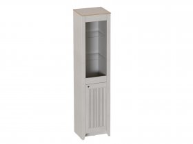 Шкаф-витрина однодверная Валенсия (гостиная) в Сузуне - suzun.mebel-nsk.ru | фото