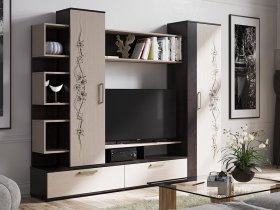 Стенка «Дакота» (венге/дуб молочный) в Сузуне - suzun.mebel-nsk.ru | фото