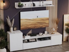 Стенка «Сильвия» (белый ясень) в Сузуне - suzun.mebel-nsk.ru | фото