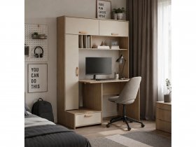 Стол письменный Лайт 03.243  (плэйн/сатин) в Сузуне - suzun.mebel-nsk.ru | фото