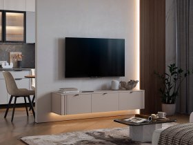 Тумба 2 Рич (кашемир/фрапучино матовый/черный) в Сузуне - suzun.mebel-nsk.ru | фото
