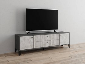 Тумба под ТВ Парус-10 (графит/мальта) в Сузуне - suzun.mebel-nsk.ru | фото
