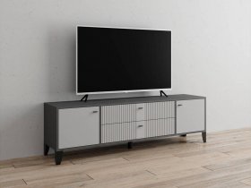 Тумба под ТВ Парус-10 (графит/светло-серый) в Сузуне - suzun.mebel-nsk.ru | фото
