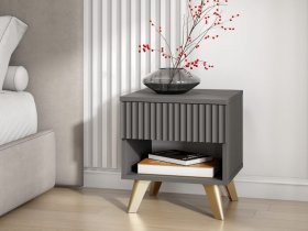 Тумба прикроватная Эккервуд (графит) в Сузуне - suzun.mebel-nsk.ru | фото