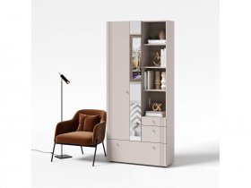 Вешалка с зеркалом ВШ1 Одетта (дуб эндгрей/меланж) в Сузуне - suzun.mebel-nsk.ru | фото